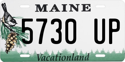 ME license plate 5730UP