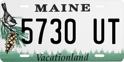 ME license plate 5730UT