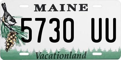 ME license plate 5730UU