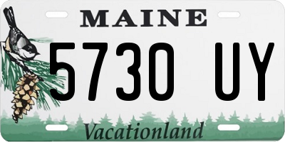 ME license plate 5730UY