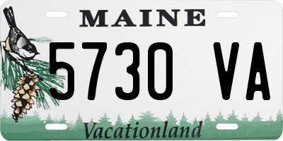 ME license plate 5730VA