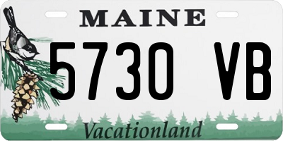 ME license plate 5730VB