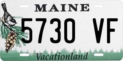 ME license plate 5730VF