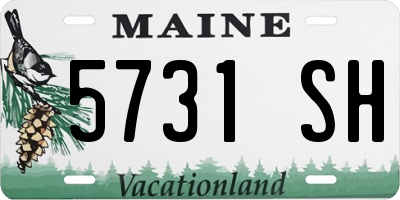 ME license plate 5731SH
