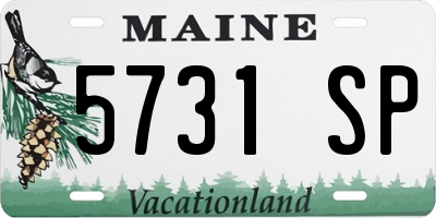 ME license plate 5731SP
