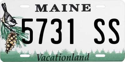 ME license plate 5731SS