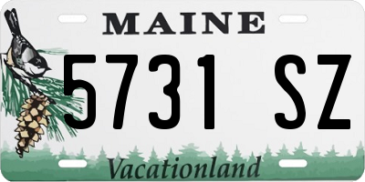 ME license plate 5731SZ