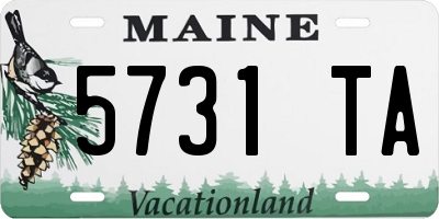 ME license plate 5731TA