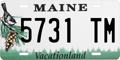 ME license plate 5731TM