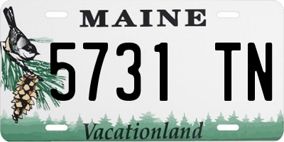 ME license plate 5731TN