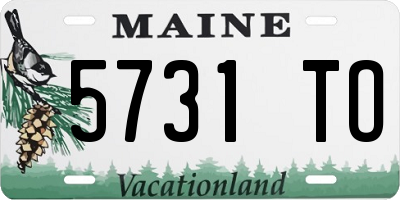 ME license plate 5731TO