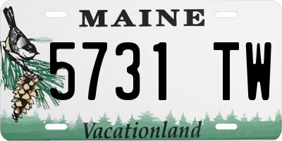 ME license plate 5731TW