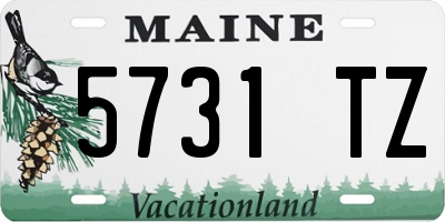 ME license plate 5731TZ