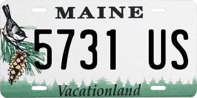ME license plate 5731US