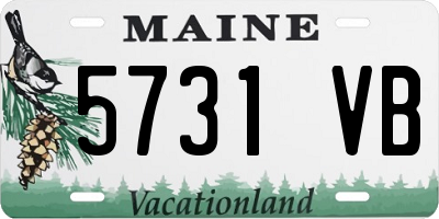 ME license plate 5731VB