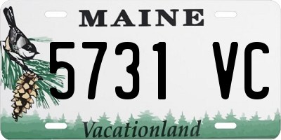 ME license plate 5731VC
