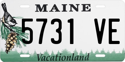 ME license plate 5731VE