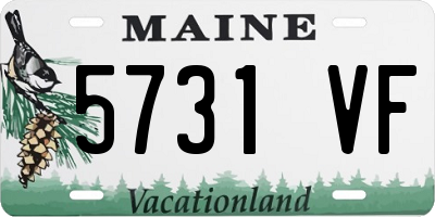 ME license plate 5731VF