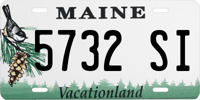ME license plate 5732SI