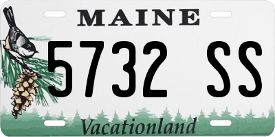 ME license plate 5732SS