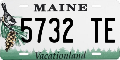 ME license plate 5732TE