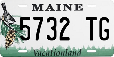 ME license plate 5732TG