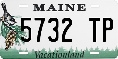 ME license plate 5732TP