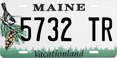 ME license plate 5732TR