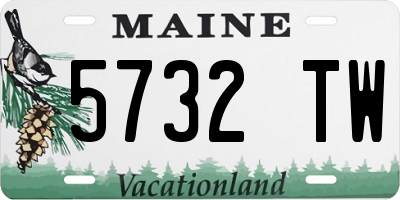 ME license plate 5732TW