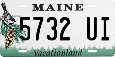 ME license plate 5732UI