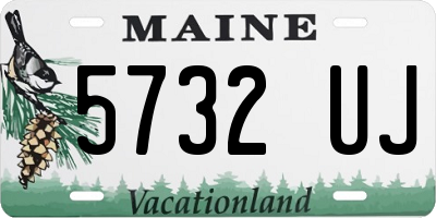 ME license plate 5732UJ