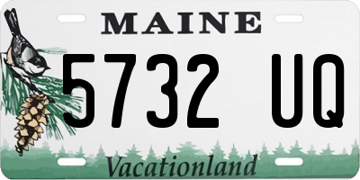 ME license plate 5732UQ