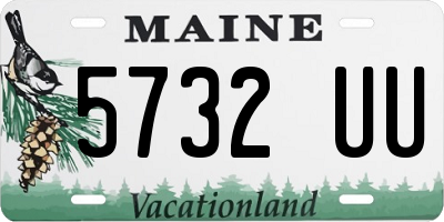 ME license plate 5732UU