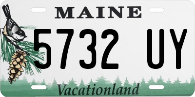 ME license plate 5732UY