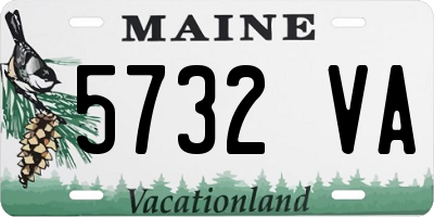 ME license plate 5732VA