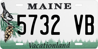 ME license plate 5732VB