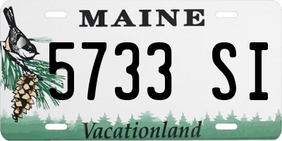 ME license plate 5733SI