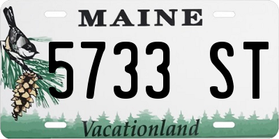 ME license plate 5733ST