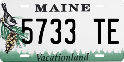 ME license plate 5733TE