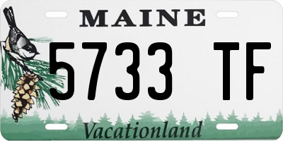ME license plate 5733TF