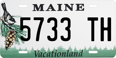 ME license plate 5733TH