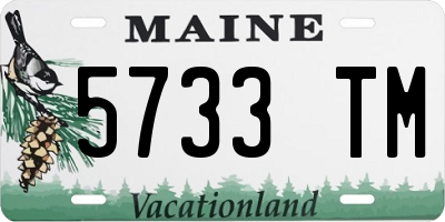 ME license plate 5733TM