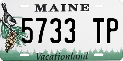ME license plate 5733TP