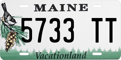 ME license plate 5733TT