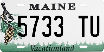 ME license plate 5733TU