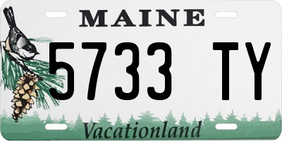 ME license plate 5733TY