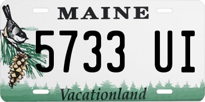 ME license plate 5733UI
