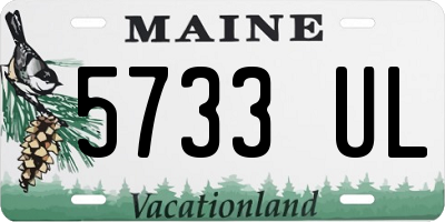 ME license plate 5733UL