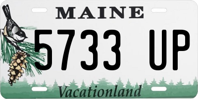ME license plate 5733UP