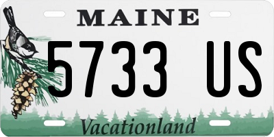 ME license plate 5733US